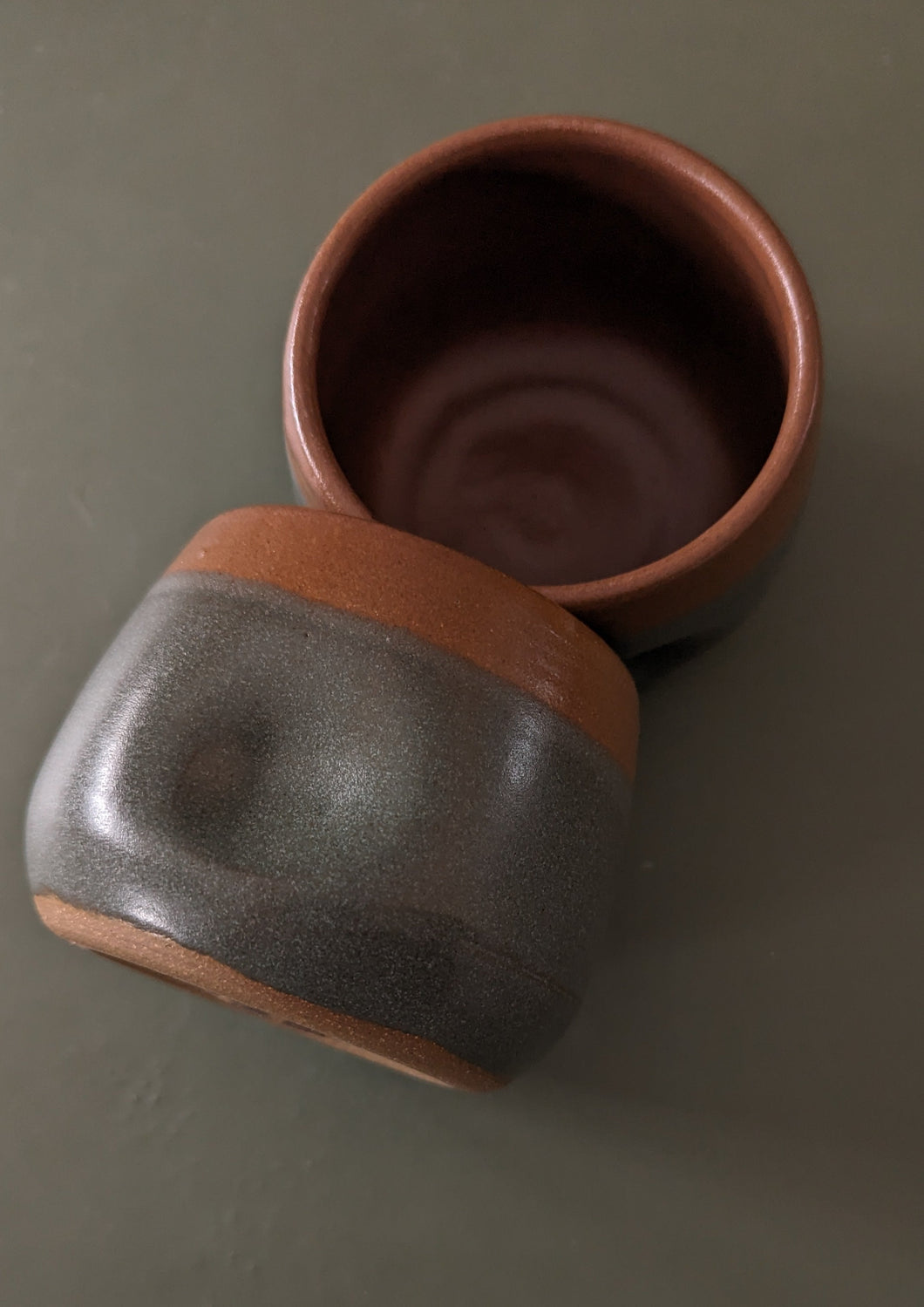 Sandstone and Sage Thumb Rest Tumbler